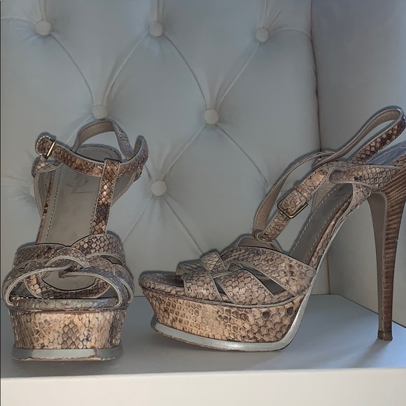 ysl snake heels
